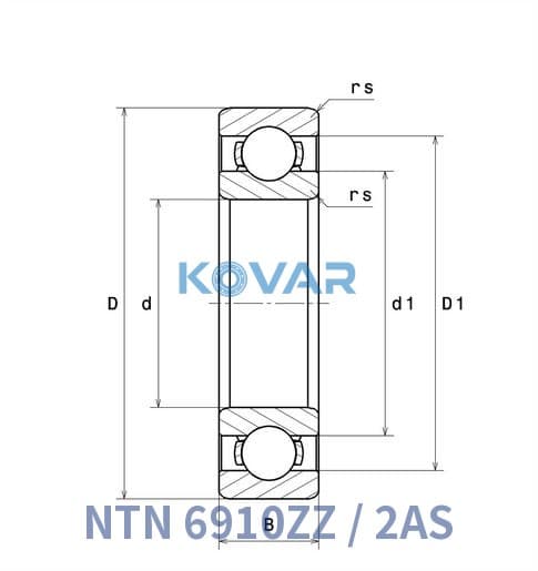 NTN 6910ZZ/2AS NTN 6910ZZ/2AS Deep Groove Ball Bearing