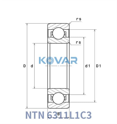 NTN 6311L1C3 NTN 6311L1C3 Deep Groove Ball Bearing