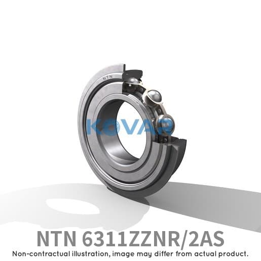NTN NTN 6311ZZNR/2AS Deep groove ball bearings
