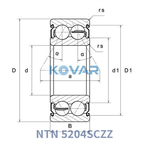 NTN 5204SCZZ NTN 5204SCZZ Thrust Ball Bearing