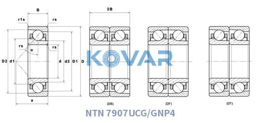 NTN 7907UCG/GNP4 NTN 7907UCG/GNP4 Angular Contact Ball Bearing