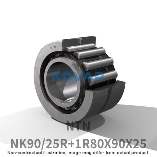NTN NTN NK90/25R+1R80X90X25 Machined needle roller bearing