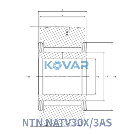 NTN NATV30X/3AS NTN NATV30X/3AS Yoke Type Track Roller