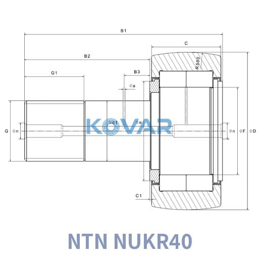 NTN NUKR40 NTN NUKR40 Stud Type Track Roller