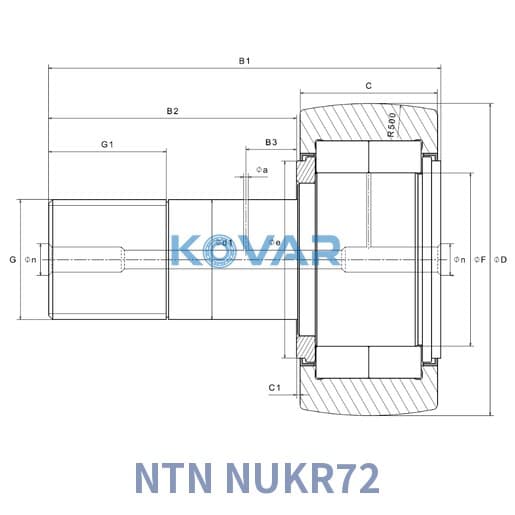 NTN NUKR72 NTN NUKR72 Stud Type Track Roller