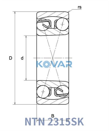 NTN 2315SK NTN 2315SK Self-Aligning Ball Bearing