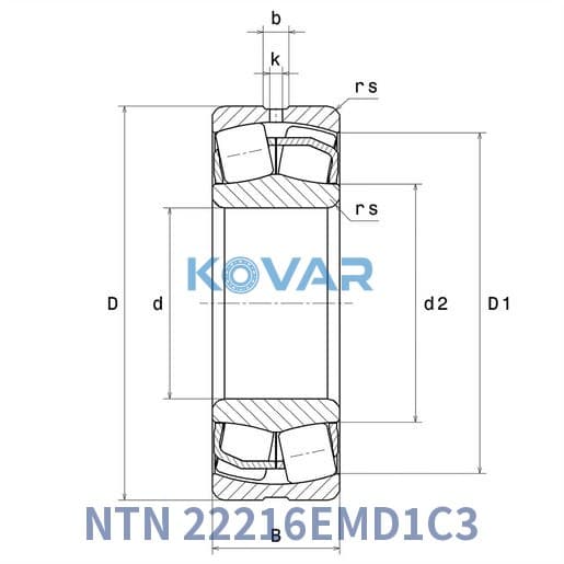 NTN 22216EMD1C3 NTN 22216EMD1C3 Spherical Roller Bearing