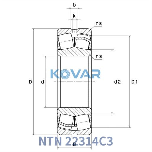 NTN 22314C3 NTN 22314C3 Spherical Roller Bearing
