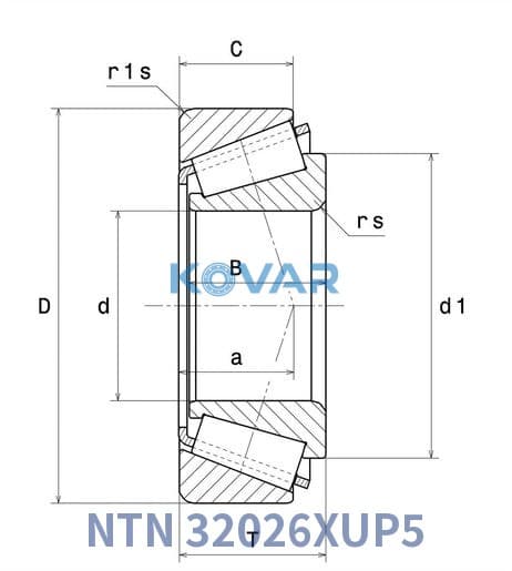 NTN 32026XUP5 NTN 32026XUP5 Tapered Roller Bearing