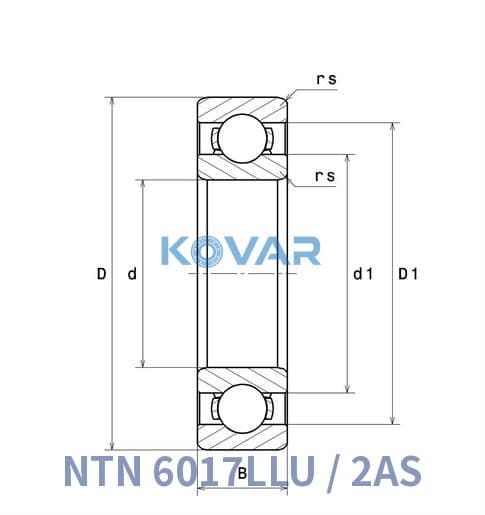 NTN 6017LLU/2AS NTN 6017LLU/2AS Deep Groove Ball Bearing