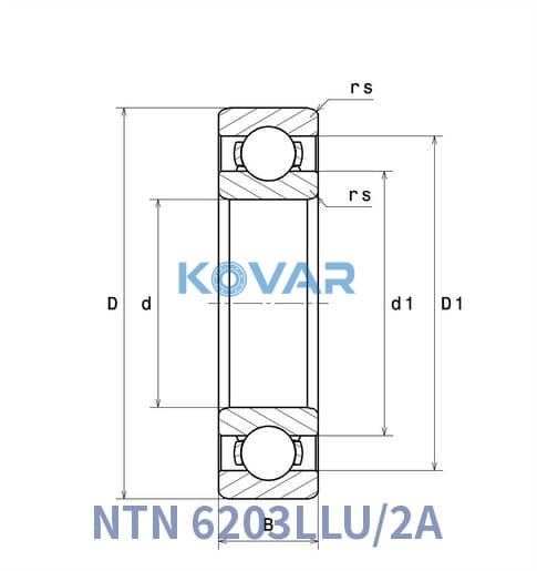 NTN 6203LLU/2A NTN 6203LLU/2A Deep Groove Ball Bearing