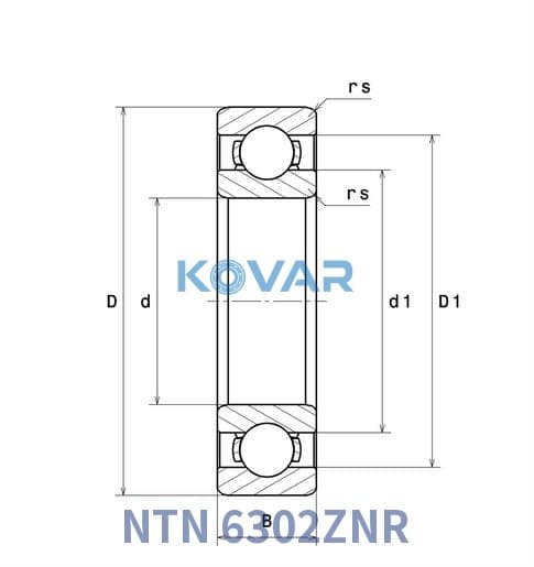 NTN 6302ZNR NTN 6302ZNR Deep Groove Ball Bearing