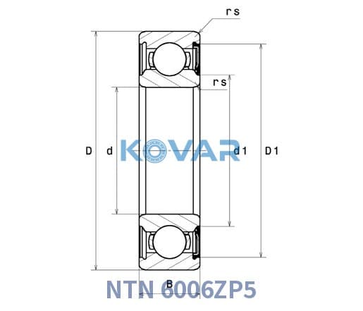 NTN 6006ZP5 NTN 6006ZP5 Deep Groove Ball Bearing