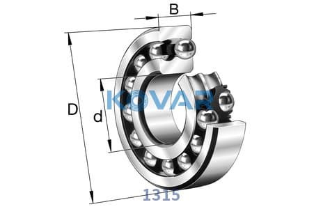 KOYO 1315 KOYO 1315 Self-Aligning Ball Bearing